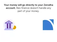 a picture of a bank with the words " your money will go directly to your zerodha account " on it