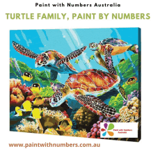 a painting of sea turtles painted by numbers in australia