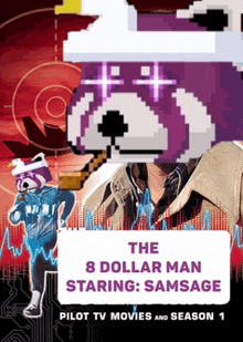 a movie poster for the 8 dollar man starring samsage