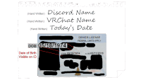 a picture of a driver license that says discord name