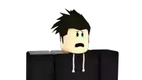 a roblox character with a sad face and tears running down his face