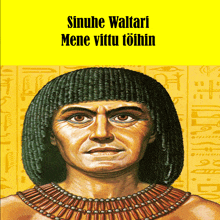 a book by sinuhe waltari shows a man with a necklace on his neck