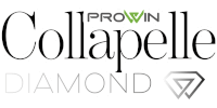 a logo for prowin collapellie diamond with a diamond in the middle