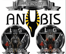 a logo for anubis l & g and anubis l & g is displayed