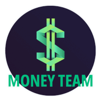 a logo for a money team with a dollar sign