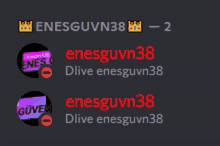 a screenshot of enesguvn38 and olive enesguvn38