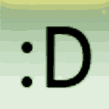 a smiley face with a letter d in the middle