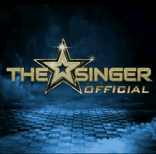 a poster for the singer official shows a star with rhinestones on it