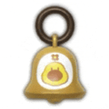 a bell with a picture of a squirrel on it