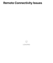 a loading bar on a white background with the words `` remote connectivity issues '' written on it .