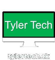 a computer monitor with the words tyler tech on the screen