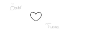 a black and white drawing of a heart with the name tuana written below it