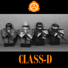 a group of soldiers are standing next to each other with the word class-d on the bottom