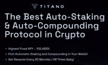 a titano ad shows the best auto-staking and auto-compounding protocol in crypto