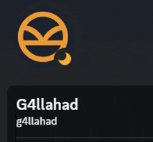 a black background with a yellow smiley face and the words g4llahad