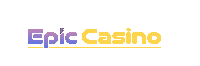 the logo for epic casino with a lightning bolt