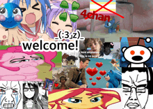 a collage of images with the words welcome on the bottom