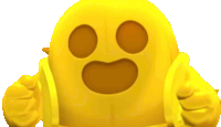 a yellow cartoon character with a big mouth