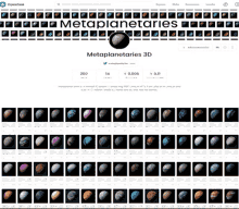 metaplanetaries 3d is a limited 30 project consisting 100 unique planets