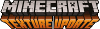 a logo for minecraft texture update is displayed