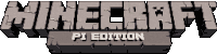 a logo for minecraft pi edition with a white background