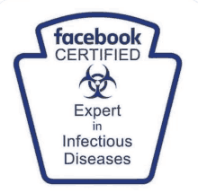 a facebook certified expert in infectious diseases badge