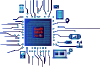 a drawing of a circuit board with a chip that says omec40 on it