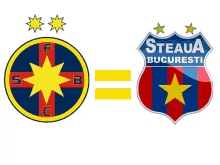 a logo for steaua bucuresti with a yellow star