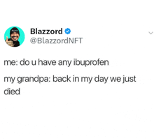 a screenshot of a tweet from blazzord