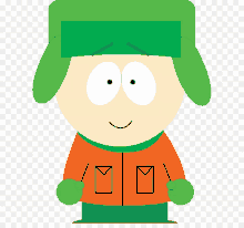 a cartoon character with a green hat and an orange jacket has two envelopes in his pockets