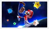 a picture of mario falling through the air in a video game