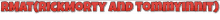 a white background with red text that says rmat rockmorty and tommyinnit