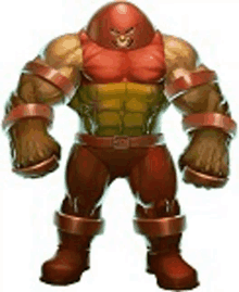 juggernaut is a very muscular superhero with a very large head .