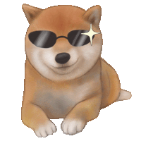 a dog wearing sunglasses is laying down and looking at the camera