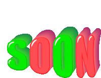 the word soon is written in green and red