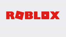 a white background with red letters that say roblox