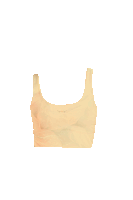 a yellow crop top with a white background