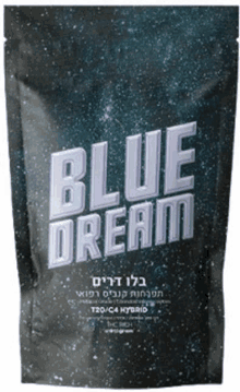 a bag that says blue dream in hebrew