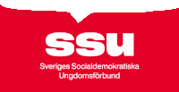 a red logo for ssu sveriges socialdemokratiska ungdomsforbund