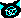 a pixel art drawing of a bat with blue wings and a blue tail .