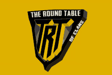 a logo for the round table of clans against a yellow background