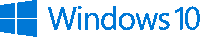 a blue and white windows 10 logo