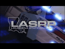 a louisiana state roleplay logo with a police car