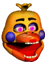 five nights at freddy 's chica the chicken with purple eyes