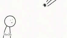 a black and white drawing of a stick figure and a ball with the words `` to be continued '' written next to it .