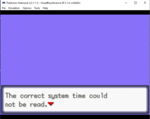 the correct system time could not be read on a purple screen