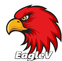 a red eagle with the word eaglev written below it