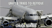 united tried to remove chuck norris from their plane