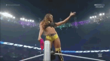 a wrestling match is being broadcasted on sky sports exclusive
