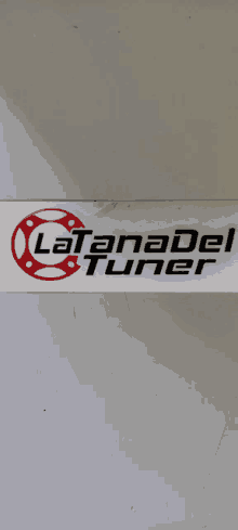 a sticker that says latanadel tuner on a white surface